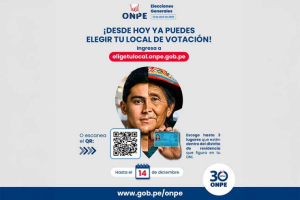 Elecciones Generales 2026: Desde hoy puedes elegir tu local de votación